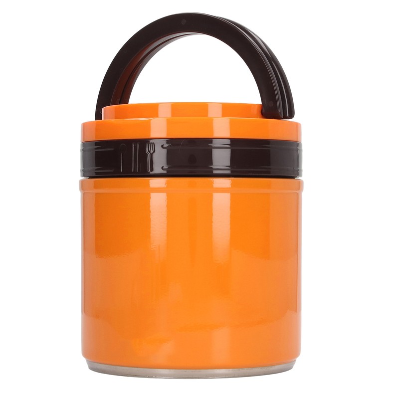 Insulated Food Jar 304 Stainless Steel Japanese Style Round Shape