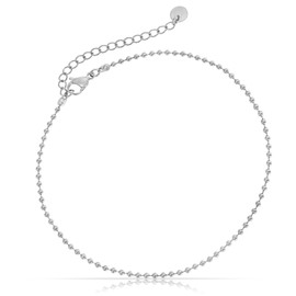 Made by Nami Stainless Steel Women's Anklet with Strong Lobster Clasp - Various Designs - Women's Anklet Gold or Silver - Girls Foot Jewellery - Gift for Her (Gold), Stainless Steel