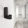 Gedotec Quadro Designer Coat Hook Square Coat Hook Matt Black
