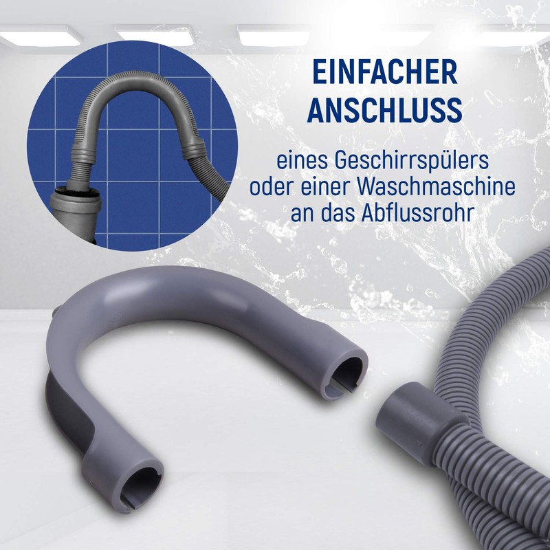 VIOKS Retaining Elbow Drain Hose 180 Degree Elbow PVC Holder