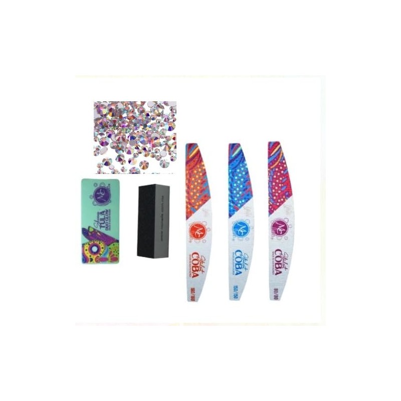 Mc Nails Kit De Uñas Acrilicas Grande 20 Pzs +