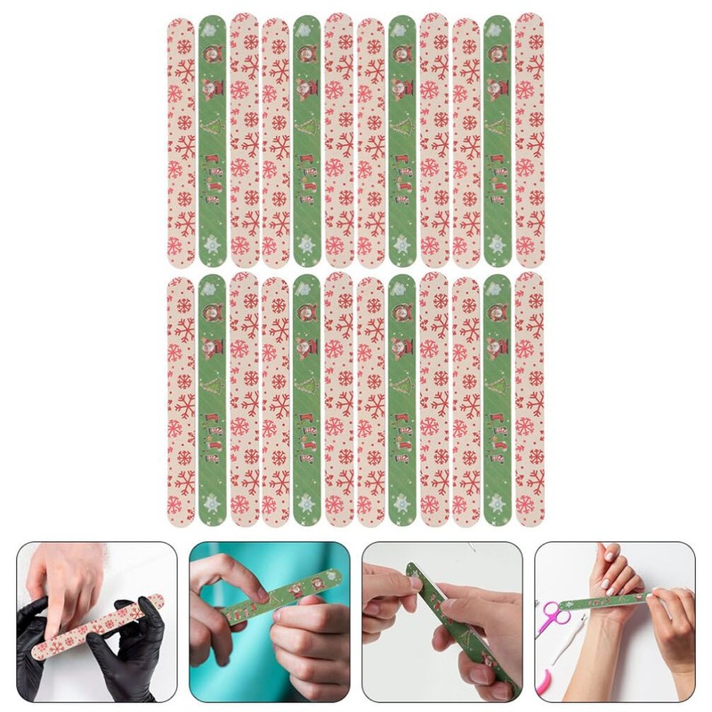 Nail 24 Pieces Christmas Nail Files Nativity Accessories Nail Technique