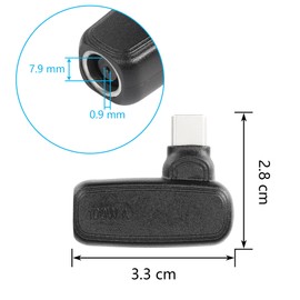 SinLoon - 100W PD DC7909 to Type C DC 7.9mm x 0.9mm Female to USB C Male Uil-in with Induction Chip PD for Telephones