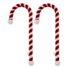 Haute Decor Candy Cane Stocking Holder - 2 Pack -