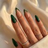 Advanced purple gradient style,Short almond-shaped nails,12 sizes - 24 nail
