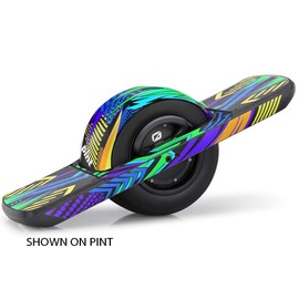 Graphics for OneWheel Plus XR, Mayhem Sonic design, Rail and fender decals and grip tape, EARTH SURF DESIGNS by Senge Graphics Inc.
