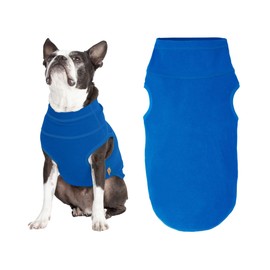 Gooby Microfiber Stretch Fleece Vest Dog Sweater - Blue, 5X-Large - Pullover Fleece Dog Jacket - Dog Clothes for Small Dogs Boy or Girl - Dog Sweaters for Small Dogs to Dog Sweaters for Large Dogs