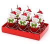 Dekohelden24 Set of 6 Snowman in Bucket, Dimensions of Each