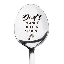 Dad Birthday Retirement Gifts for Daddy Dads Peanut Butter Spoon Gift for Dad Papa Christmas Gifts for Stepdad Father I Love You Gifts for Men Daddy Dad Gifts from Son Daughter Dad Spoon Gifts