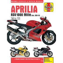 Aprilia RSV 1000 Mille (inc. RSV-R) '98 to '03 (Haynes Service & Repair Manual)