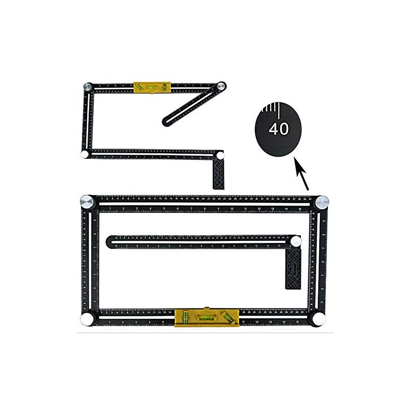 Angle Measuring Ruler Multi Angle Ruler Easy Angle Measuring Folding