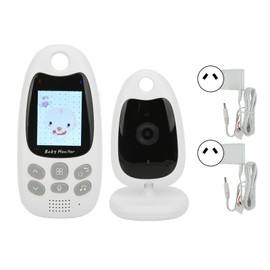 2in Baby Monitor with Camera LCD Screen Wireless 2 Way Audio Long Range Temperature Monitoring AC100‑240V AU Plug