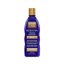 Vital Care Keratin Amazing Leave-In Treatment Silk - Gentle Keratin Complex Hair Treatment is Non-Stripping for Daily Use, Hydrating & Repairing - Abyssinian, Avocado & Sunflower Seed Oil