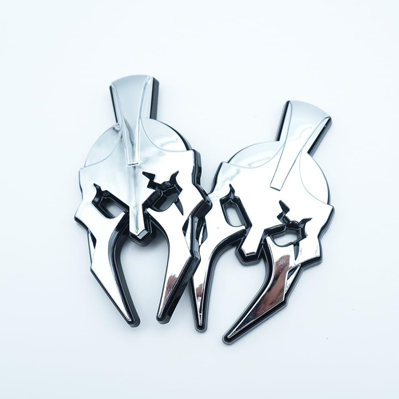 2Pcs Right Left Side Custom Gladiator Emblems 3D Badges Replacement