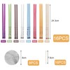 JDXun 16 Stück Ohrkerzen, 8 Farben Natürliche Ohrkerzen-Set, Duft hohle