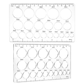 PH PandaHall 10-30mm Acrylic Safety Eye Tool for Amigurumi, 2pcs Auxiliary Tool for Attaching Safety Eyes and Washers Clear Eyeball Gauge Board Eye Insertion Tool for Crochet Stuffed Animal Eyes