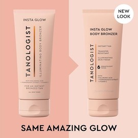 TANOLOGIST, Insta Glow Body, Bronceador Iluminador, con Ácido Hialurónico, Vitamina C y Extracto de Granada, 170ML