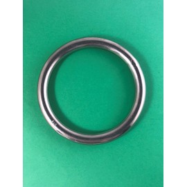 Anillo redondo de acero inoxidable 316 soldado 3/8" x 3" (10 mm x 75 mm) grado marino