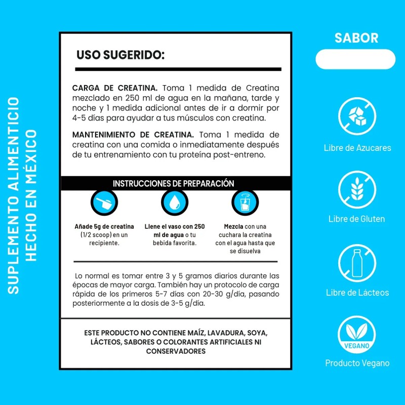Creatina Monohidratada Micronizada Pura En Polvo 1kg Supleme