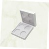 Ipetboom 2sets 4 Compartment Eyeshadow Palette Box 26.5mm Lipstick Case