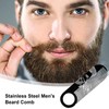 Beard Comb - Fine Tooth Mustache Brush,Portable Ergonomic Shaping Tool,