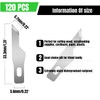 Qimoo 120 Pcs Exacto Knife Blades, #16 High Carbon Steel