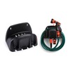 meberg PF1214302 Wall Hose Holder Black Plastic Modern Compact Hose