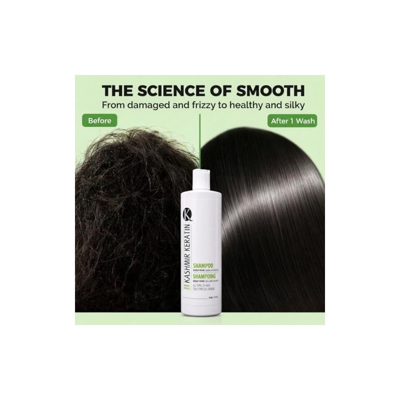 Kashmir Keratin Enriched Shampoo Sulfate Paraben Free For All Types