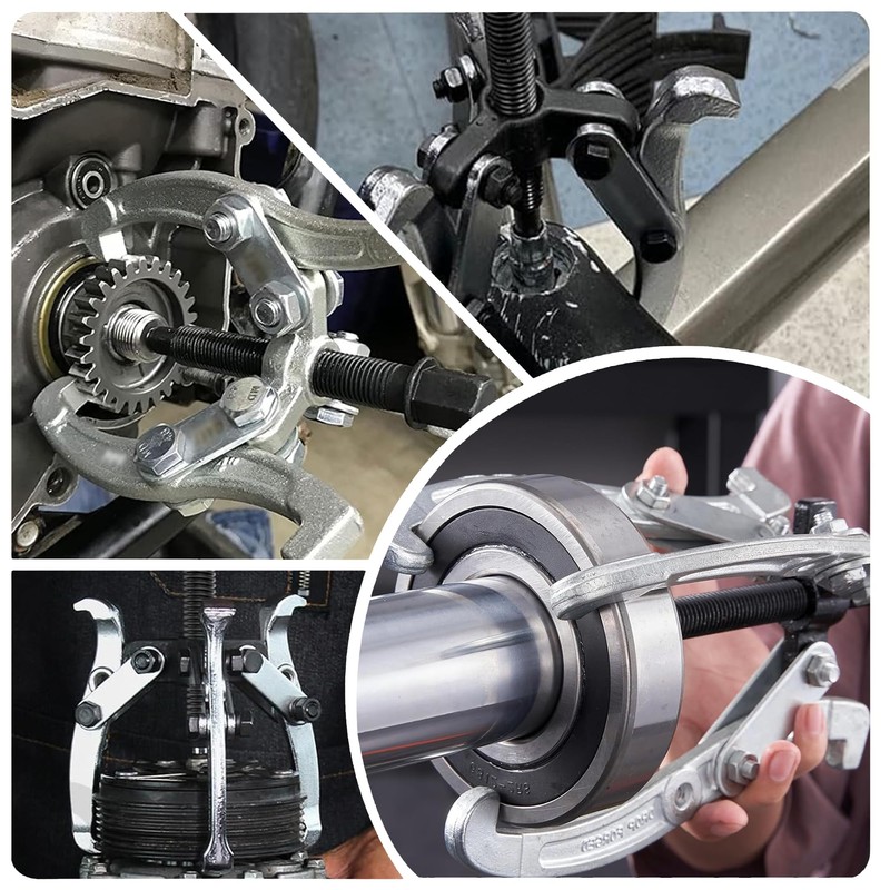 Motor Tech Gear Puller Set, 3" 4" 6" 8'' 3
