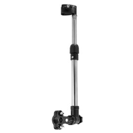 MBC Stainless Steel Umbrella Stand, Retractable Umbrella Holder for Pushchair, Telescopic Adjustment Downwards, Fits 0.8-1 Inch Handlebars, Default