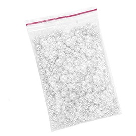 370 Perlas Redondas Blancas de ABS para Manualidades, Joyería, Collar, Pulsera, Cuentas con Agujeros, Ideal para Hacer Joyas, Decoración del Hogar
