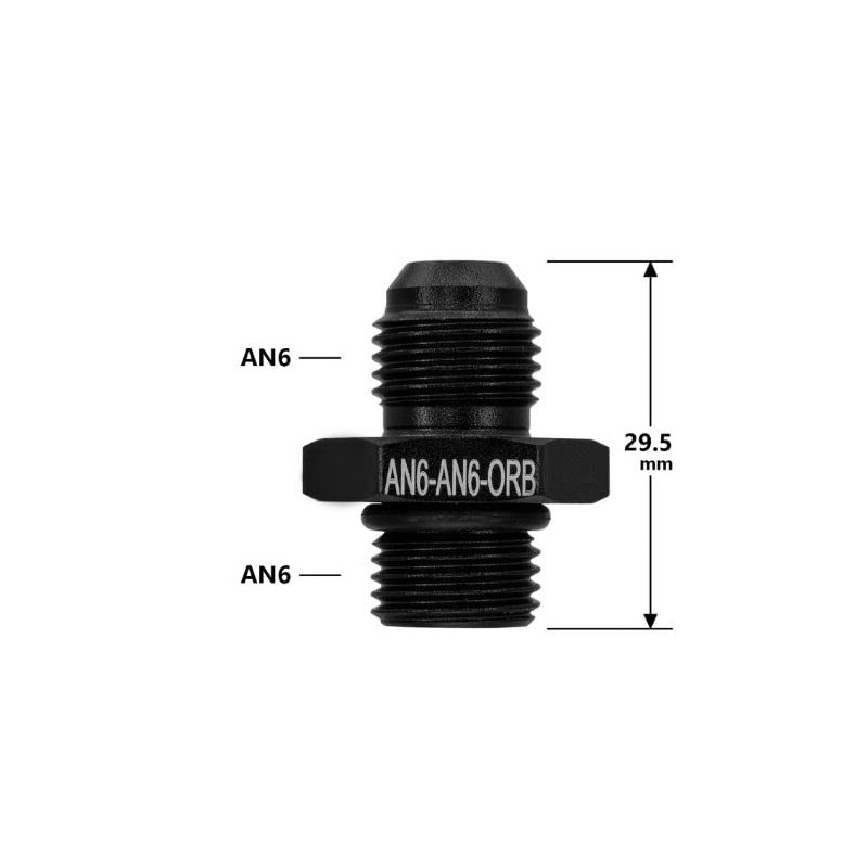 Motorsport an -6 (AN6 an 06) to ORB-6 (9/16" UNF)