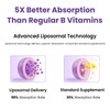 Liposomal Vitamin B Complex Liquid Sublingual B Complex Vitamins Supplement