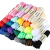 Puzeam 2 Pairs Oval Athletic Shoelaces 30 Colors 1/4" Half