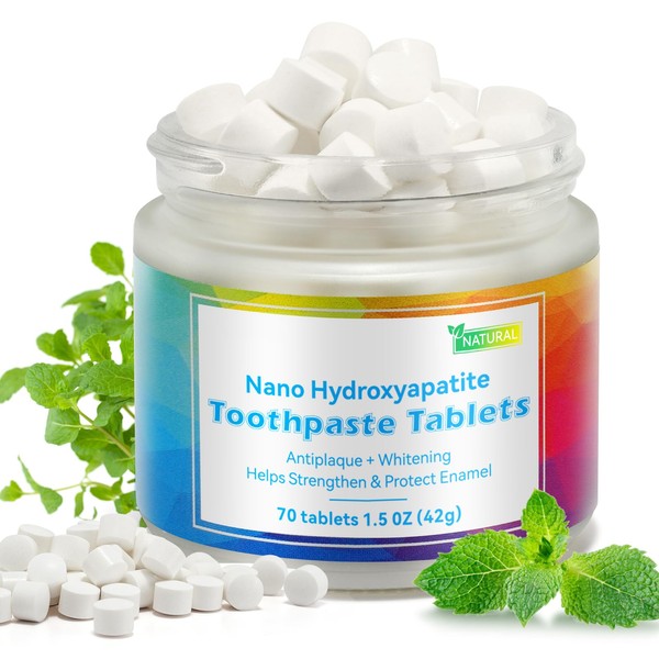 laraspi Toothpaste Tablets, Nano Hydroxyapatite Toothpaste, Flouride & Plastic Free