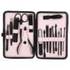 16pcs Stainless Steel Nail Clipper Eyebrow Scissors Pedicure Knife Manicure