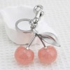 Uainhrt Simple Cherry Design Keychain Bag Handbag Purse Charm Decoration