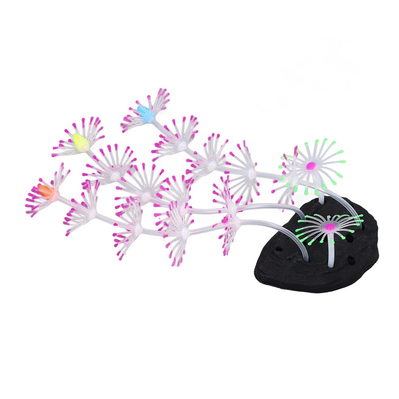 Silicone Glow Fish Tank Decorations Simulation Innovative Landscaping Glowing Artificial