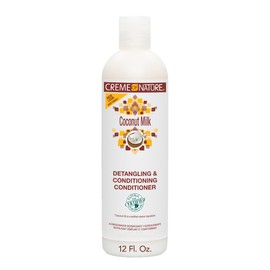 Creme of Nature Detangling & Conditioning Conditioner with Coconut Milk, Detangling & Shine Enhancing, Curly Hair Care Gift for Women, 12 Fl Oz