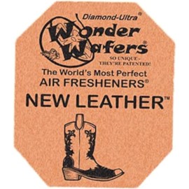Wonder Wafers 15 CT Individually Wrapped New Leather Air Fresheners