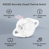 Fafeicy KSD302 Thermal Switch 80C 16A Normally Closed Thermostat