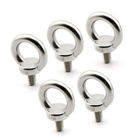 VOANZO Eye Bolt M8 / 0.32 Inch Marine Weight Lift Stainless Steel Male Thread Screws Screws Pack of 5