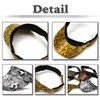 White Fang CZ307 Women's Sun Visor, Python Pattern, Golf, Running,
