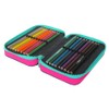 CoolPack XXL Pencil Case 3-Compartment School Pencil Case, Triple Pencil