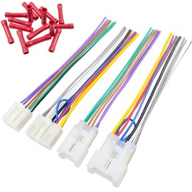 Jayubien Radio Wiring Harness Kit for Toyota Camry Corolla Yaris Prius Subaru Forester Car Stereo Adapter,Female to Male Factory Radio Wire Harness Connector 10/6Pin Aftermarket Stereo Wiring Harness