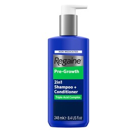 Regaine Pre-Growth 2in1 Shampoo and Conditioner 248 ml for Hair Care with Triple Acid Complex to Help Visibly Thicken and Prepare Scalp for Hair Regrowth Treatments