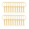 Key Chains Bulk,100Pcs Keychain Rings Metal Key Ring Gold Key