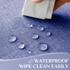 Softalker Linen Textured Rectangle Tablecloth,Waterproof Wipeable Farmhouse Burlap Table Cloth,