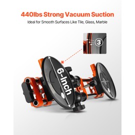 VEVOR 90 Degree Stone Seam Setter, 2 Packs Granite Seam Setter with 6 in Suction Cups, Seam Joiner for Seam Joining & Leveling, Granite Right Angle 90 Degree, 180 Degrees, 270 Degrees Countertop