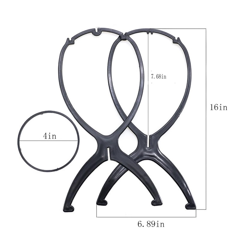 BHCCYS Wig Head Stands Portable Collapsible Durable Wig Display